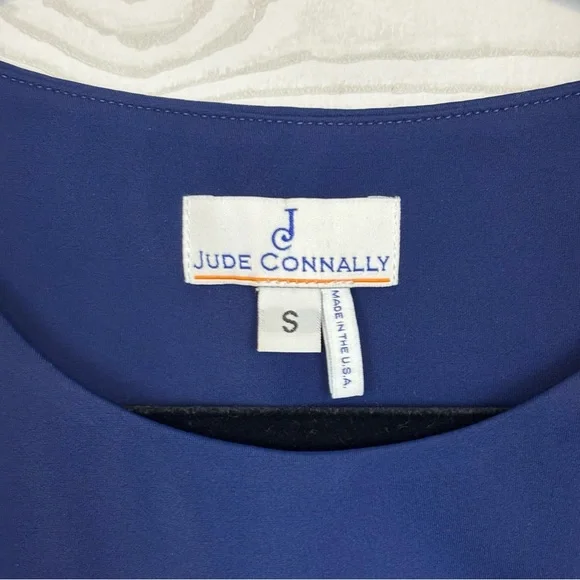 JUDE CONNALLY MULTICOLOR SHIFT DRESS SIZE SMALL NAVY BLUE - Picture 5 of 7